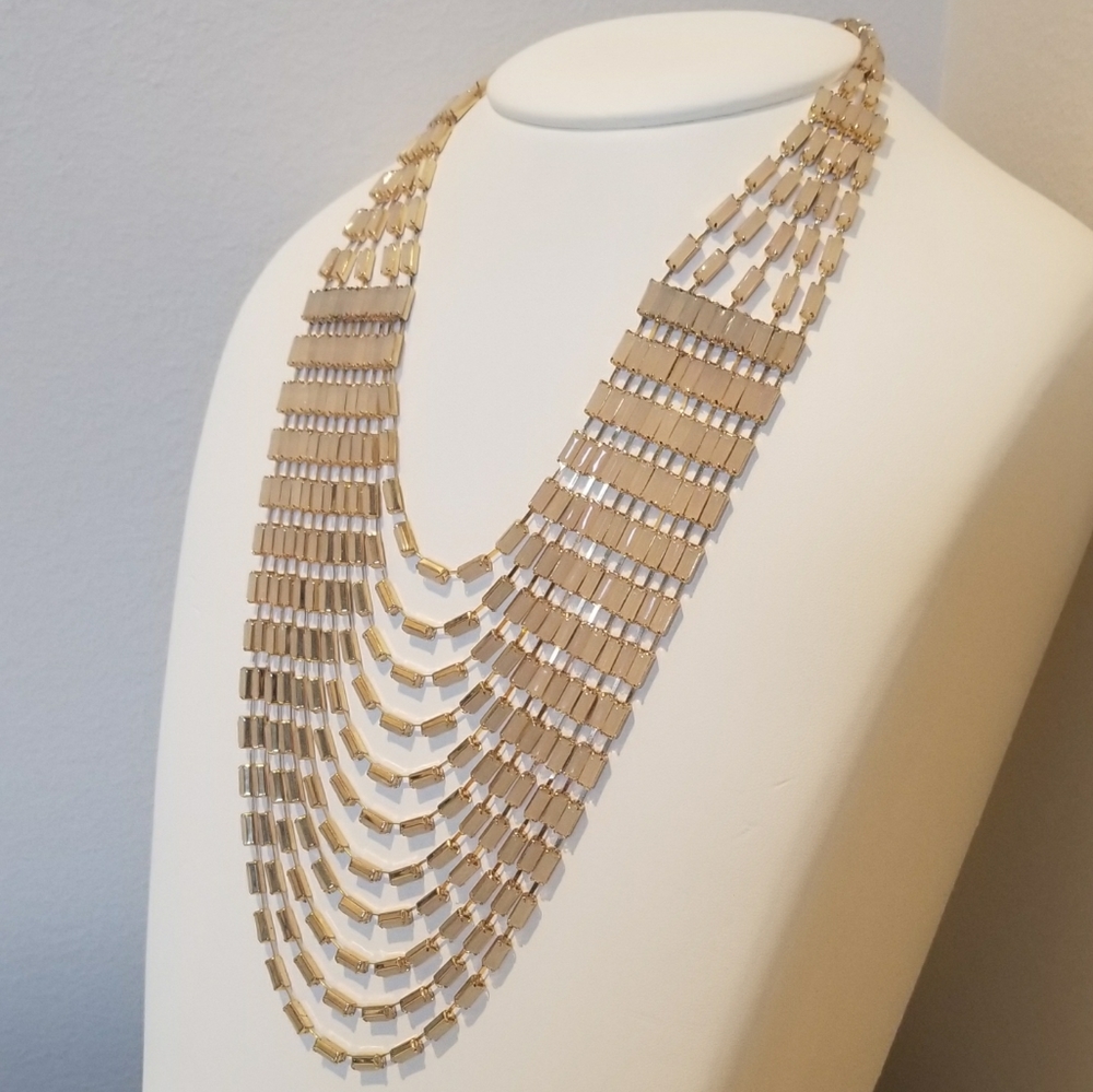 NWOT New Multistrand statement necklace